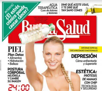 Dr. Esteban Torres discute innovaciones en implantes en la revista Buena Salud, Cirujano Plástico en Santiago.