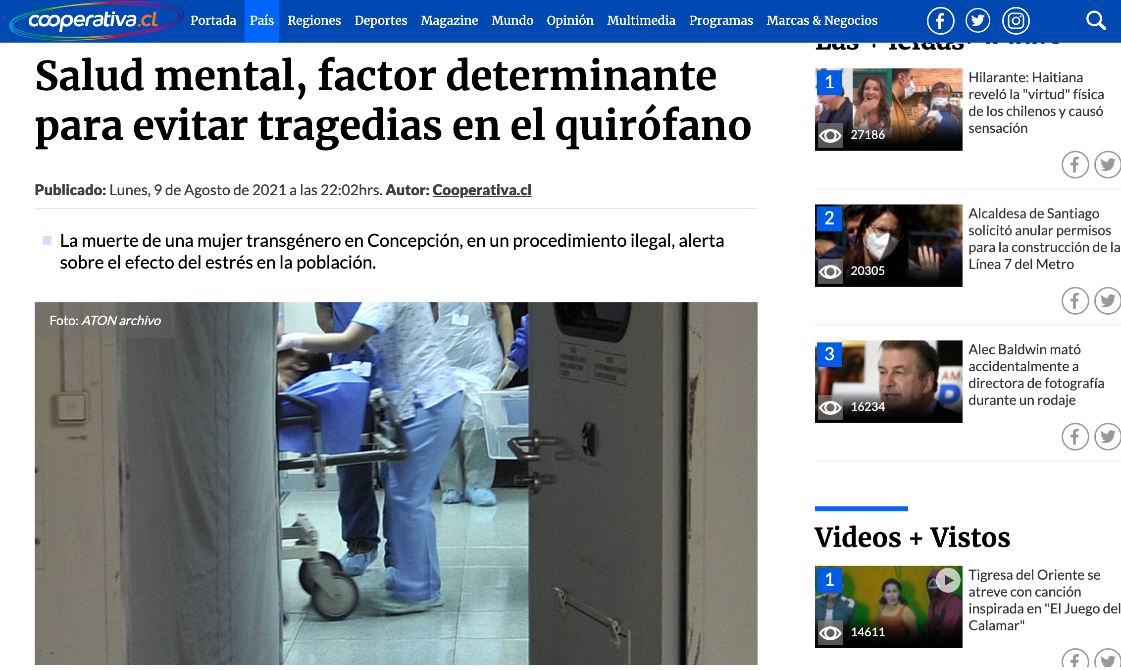 El Doctor Torres habló con Radio Cooperativa sobre la salud mental en cirugías - Dr. Esteban Torres Cirujano Plástico Acreditado El Doctor Torres habló con Radio Cooperativa sobre la salud mental en cirugías - Dr. Esteban Torres Cirujano Plástico Acreditado